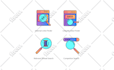 do unique and modern custom icon design
