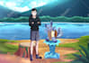 draw pokemon fan art and you as trainer