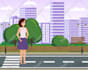 illustrate flat vector fashion or cartoon characters