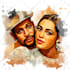 create custom watercolor portrait, illustration, and digital painting