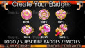 design amazing twitch emotes and sub badges in bulk