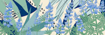create floral elements pattern illustration