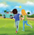 create a cute children book illustration and cover
