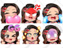 make chibi twitch emotes, animated emotes, sub badges, vtuber, stream, discord