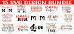 make creative svg, cut file, png, eps, dxf design bundle