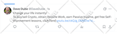 tweet your ad or post to more than 80k people