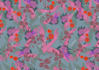 create floral elements pattern illustration