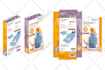 design custom box packaging, label bottle with 3d rendering