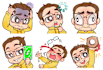 draw you cute custom twitch emotes and sub badges