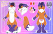 draw a cute reference sheet for your furry oc