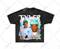 design a unique vintage style bootleg rap tee for you
