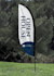 design premium feather flag, teardrop, beach flag, billboard
