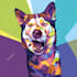 draw pop art of dog cat pet animal portrait