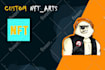 design custom nft art design with code and metadata