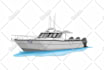 creat vector ilustration of boat, yacht, or any vehicle