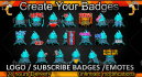 design amazing twitch emotes and sub badges in bulk