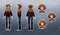 draw anime character design reference sheet