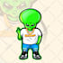 create a sticker in cartoon graphic style