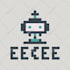 create a minimalist pixel art logo design