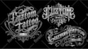 make elegant logo tattoo or vintage lettering custom brand