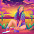 create colorful psychedelic and trippy style illustration
