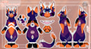 draw a cute reference sheet for your furry oc