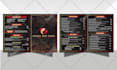 design a restaurant menu, food menu and custom menu