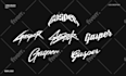 design custom typography for logo, music, merch, and streetwear brands