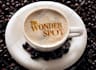 put your text or logo in a coffee cup with coffee powder