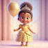 do 3d ai art cartoon style character in pixar style using midjourney