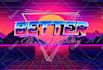 create miami vice 80s retro synthwave neon logo designs