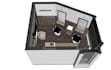 design a 3d interior decor for beauty salon, barber shop, clinic, spa, store