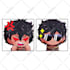 make chibi twitch emotes, animated emotes, sub badges, vtuber, stream, discord
