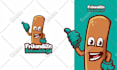 design cartoon character logo for food, beverage, restaurant, cafe, and bakery