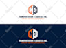 do truck dispatching transportation business logo design