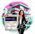 draw masseur cosmetologist lash nail cartoon logo design