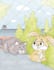 create a cute children book illustration and cover