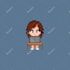 draw you or character you want in cute pixel art