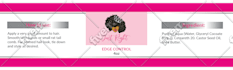 design edge control labels and sticker for hair extension