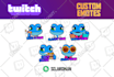 custom emotes, emoji, and sticker for twitch, discord, vtuber, etc