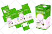 design custom box packaging, label bottle with 3d rendering