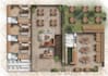 render a professional 2d floor plan in photoshop