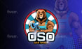create a lion, tiger, wolf, bear, husky, and cat mascot logo