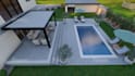 do backyard landscape design, garden, pool, patio, fireplace