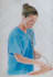 sketch handmade color pencil portrait drawing with shipping