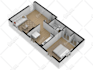 redraw 3d floor plan with all input from client