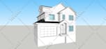 create 3d floor plan, exterior and interior, model sketchup