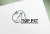 design pet, dog, cat, animal and veterinary clinic logo