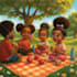 design african american children story book illustration and children book cover