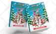 create christmas coloring and activity book covers and interior design